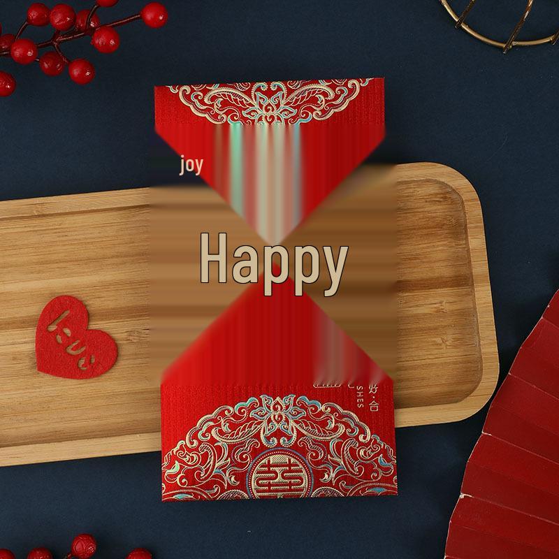 

2024 Креативный Благоприятный Красный Свадебный Конверт Лай Си - Большой Размер