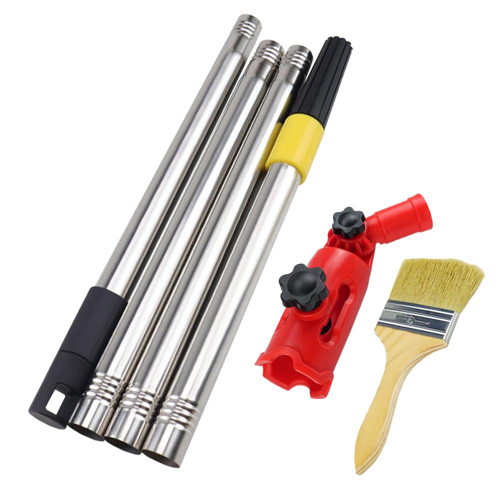 Multi-Angle Paint Brush Extender Telescopic Ceiling Wall Painting Rods Detachable Cleaning Brush Extender Stick for High Ceiling