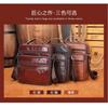 Fashionable Luxurious Men's Leather Single Shoulder Small Toe Bag With Layered Cowhide Men European American Retro Crossbody