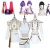 Mira Rumi Zoey Heavy Duty Cosplay Costume Wig \ Gothic Futuristic Stage White Performance Outfits T16STX