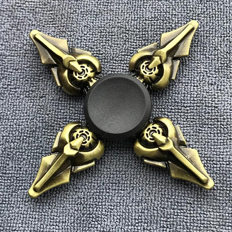 Bronze Color Metal Fidget Spinner R188 Mute Bearing Alloy Hand Spinner Stress Relief Decompression Toys for Kids Adult Gifts