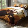 3pc Halloween Evil Castle Printed Chipless Quilt Set Multi Size Dormitory Bedroom Soft and Comfortable Machine Washable