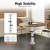 Pedestal Table Base, Adjustable Table Legs 16.9-29.1 inch, Table Pedestal Standfor Caravan,Marine Boat, Yacht(Silver)
