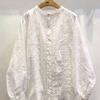 1116 Spring New Women's Top Mori Small Fresh Shirt Embroidered Cotton and Linen Single-breasted Japanese Long-sleeved College Style