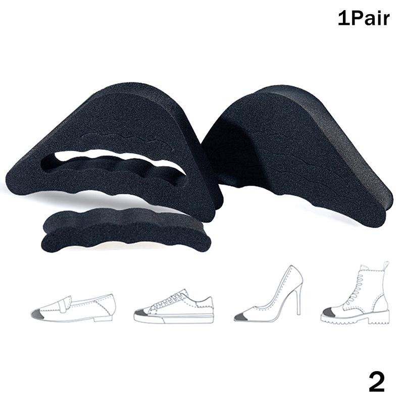 Unisex Memory Foam Toe Plug Soft Half Insoles Reusable Adjustable Toe Sponge Filler Insert for Shoes Foot Brace Pads for BigFeet