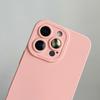 Titanium gray fine hole liquid silicone phone case for For Iphone 16 15 14 13 12 11 Pro Max Plus full shockproof soft bumper cover