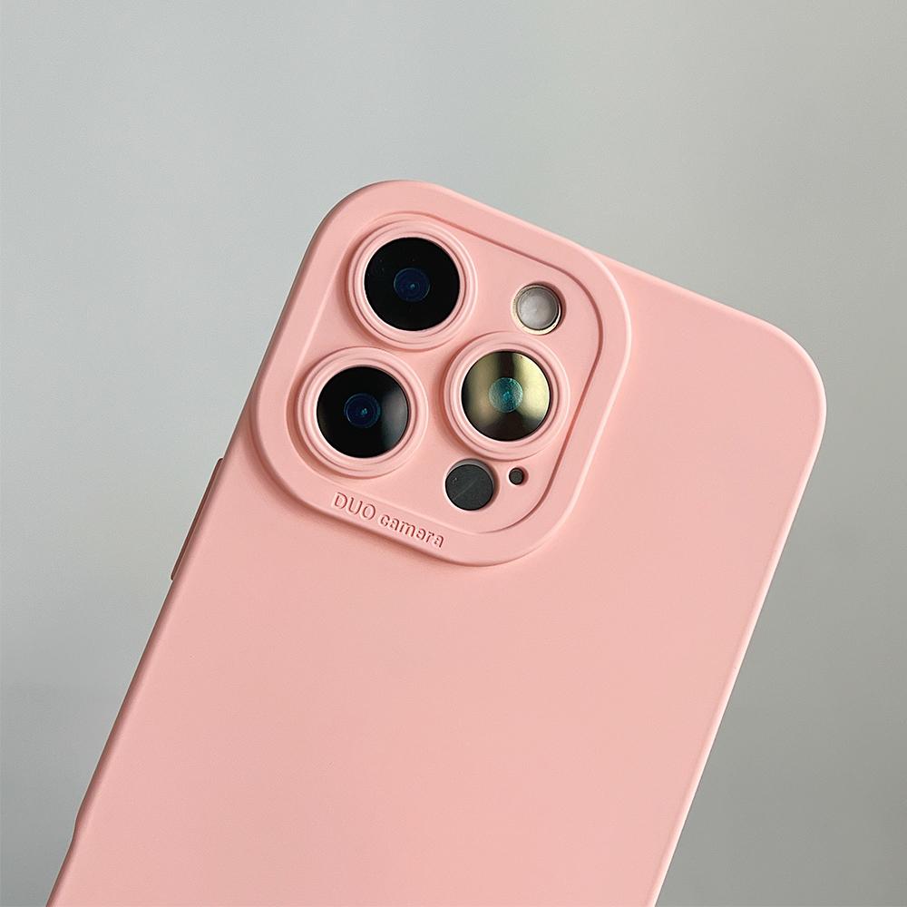 Titanium gray fine hole liquid silicone phone case for For Iphone 16 15 14 13 12 11 Pro Max Plus full shockproof soft bumper cover