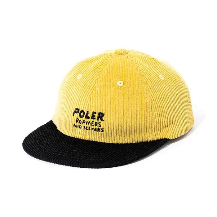 Poler Roamers & Seeker Corduroy Cap YELLOW BLACK