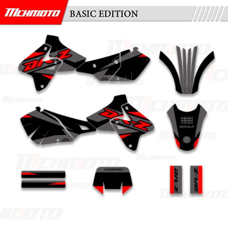MCHMFG For SUZUKI DRZ400 SM S E DRZ 400 SM S E 2000- Motorcycle Graphics Decal Stickers Kit Background Number Name