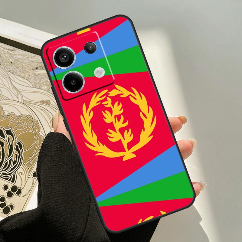 Eritrea Flag Case For Xiaomi Redmi Note 13 Pro 14 12 11 9 10 9S 10S 11S 12S Redmi 13C 10C 12C 14C Cover