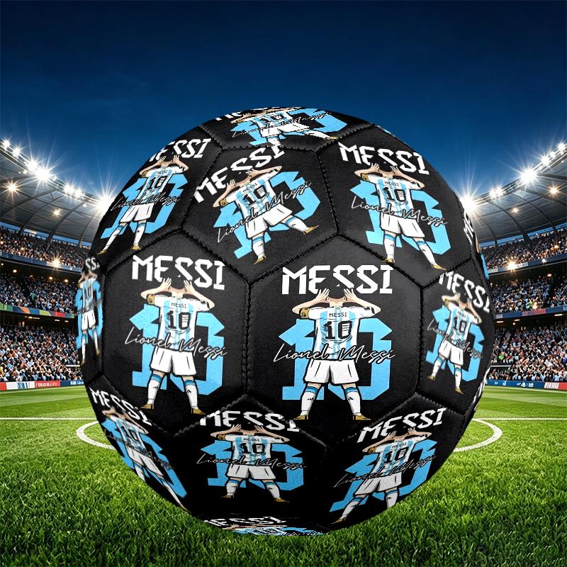 football player Print Size 5 Soccer Ball, PU Wear Resistant Football for Match Training and Daily Practice, Birthday Gift for Soccer Fans