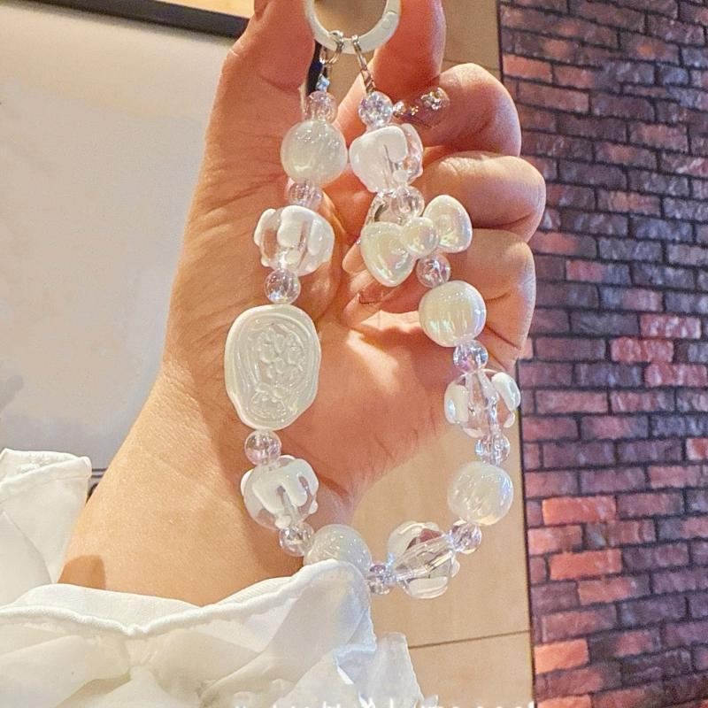 Eye Catching Mobile Phone Chain Handmade Beaded Cellphone Lanyard For Women Girls Telephone Strap Jewelry Drop-resistant