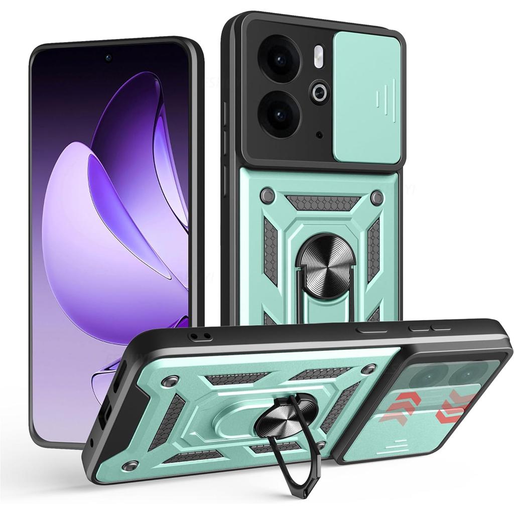 Armor Case Für Realme 14 5G Realme 14T Hülle Linsenschutz Mit Ring Magnetische Halterung Coque Fundas Capa