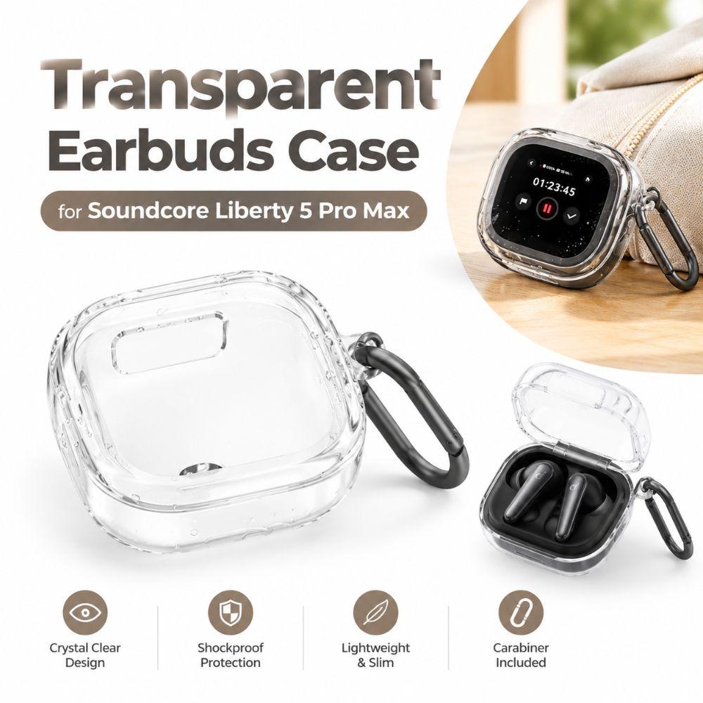PC Bluetooth Earbuds Cover for for Soundcore Liberty 5 Pro Max for Men Women