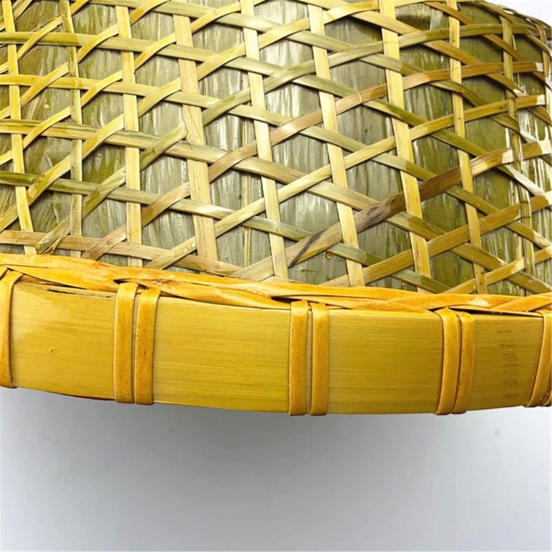 Ancient Oriental Style Bamboo Hat Chinese Costume Traditional Farmer Hat