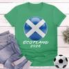 Scotland 2026 Flag Soccer Ball TShirt Soccer Part Supplies Tshirt Men Women Summer Casual Fashion Crewneck Cotton Tee Tops