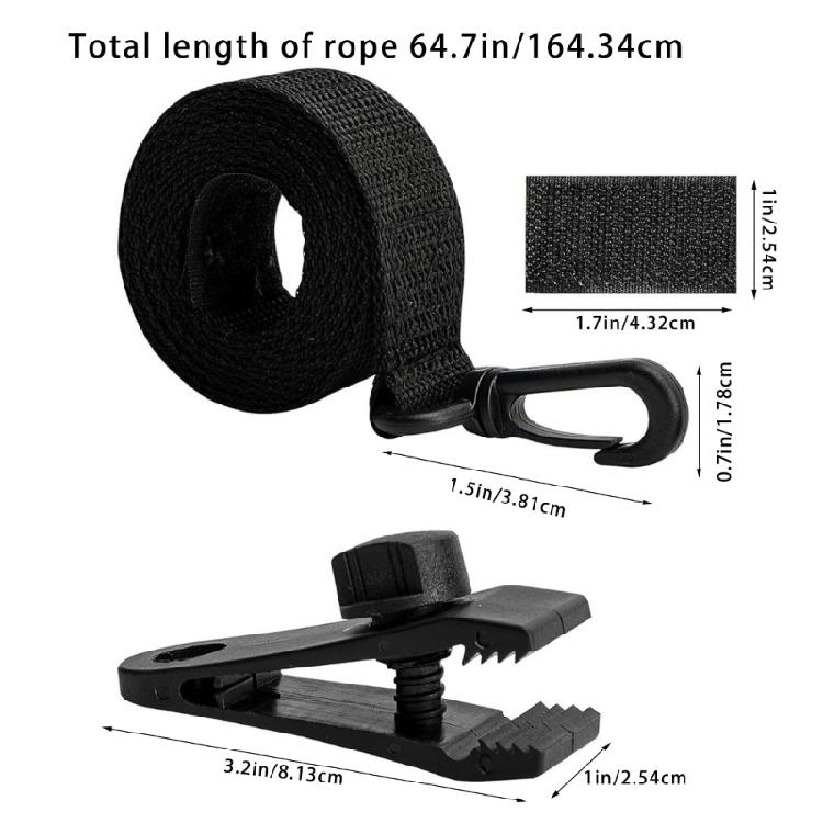 18/24Pcs Upgraded Pool Solar Cover Reel Straps Pool Cover Reel Attachment Straps Pool Reel Straps Accessories