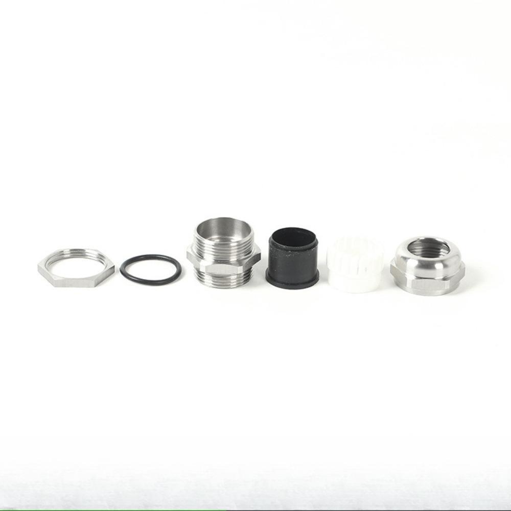 1Pcs Waterproof Cable Gland 304 Stainless Steel Glands IP68 PG7 PG9 M12 M16 Metal Joint PG13.5 M20*1.5 Cable Fixing Seal Joint