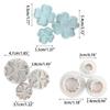 Set of 3 3D Biscuit Molds Flower Shaped DIY Baking Accessories for Baking Lovers