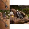 Anubis Ancient Egyptian Necklace With Alloy Pendant And Wing Elements For Men And Women