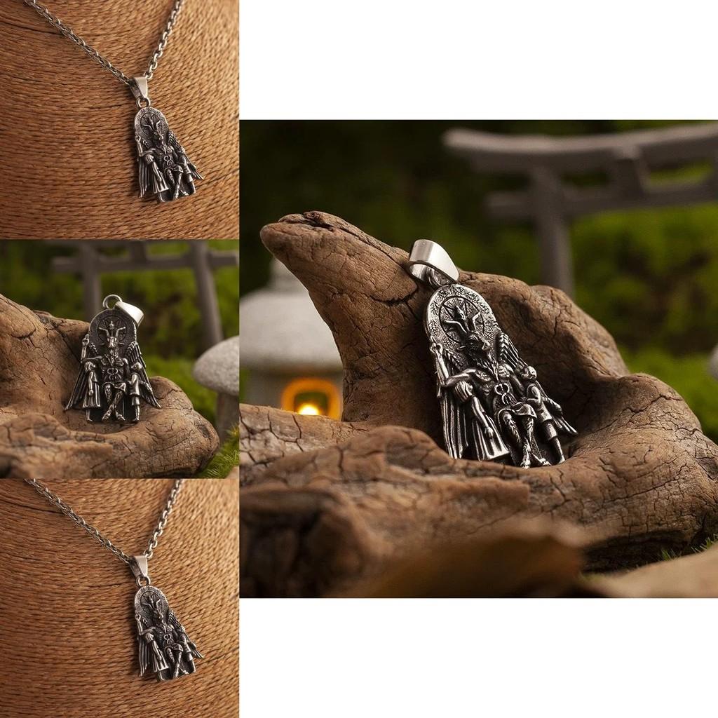 Anubis Ancient Egyptian Necklace With Alloy Pendant And Wing Elements For Men And Women