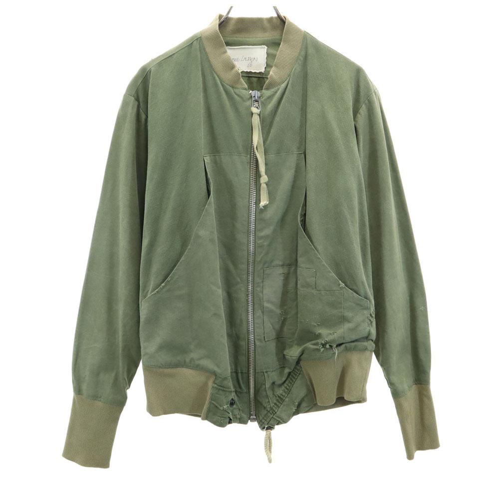 GREG LAUREN Made in USA Long sleeve Zip jacket 1 Khaki Men's Used