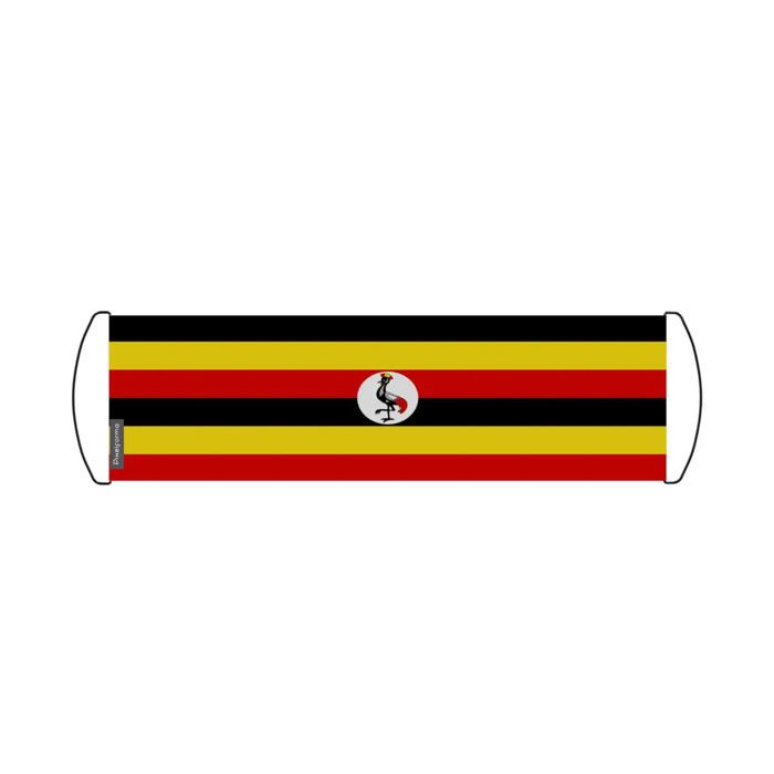Drapeau - Ouganda - 24 X 70 Cm - Polyester - Imperméable - Recto/verso