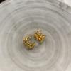 Exaggerated Atmosphere Flower Earrings Metal Wind Niche Design Earrings Women'S Light Luxury High-End Stud Earrings