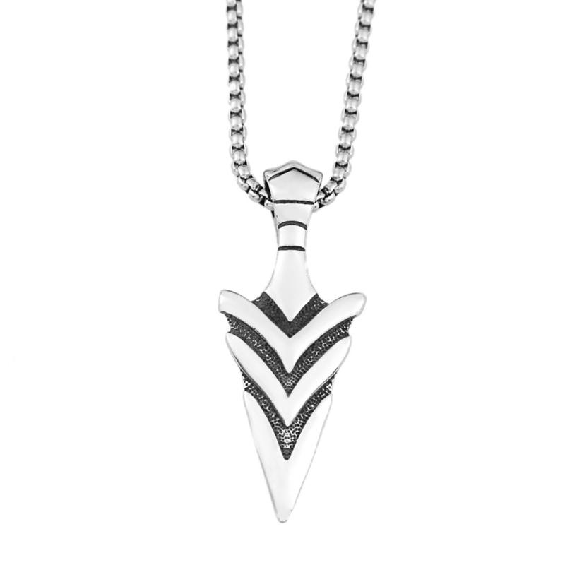 Vikinged Pendant Necklace Inspire by Norses Mythology Odin s Spear Gungnir Sturdy Steel Fashion Jewelry Statement Pieces 1