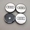 4pcs Car Emblem Logo Badge Wheel Center Cover For Audi A3 A4 A5 A6 A7 A8 Q2 Q3 Q5 Q7 Auto Hubcap Decoration Accessories