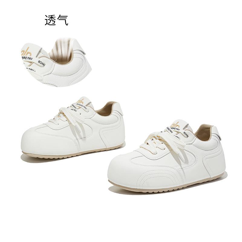 

Leather Boken little white shoes 2026 spring platform heightening shoes women s casual board shoes commuter women s shoes tide 40