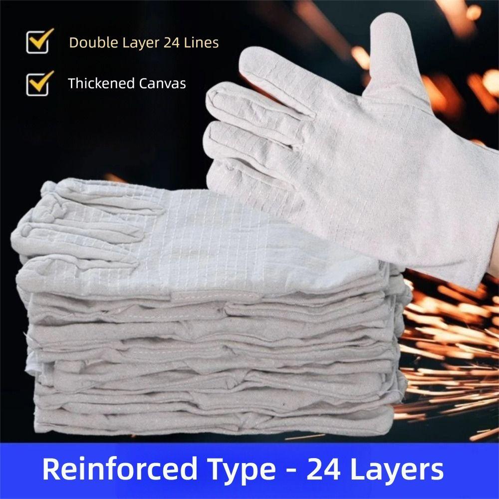 Thick Welding Gloves Canvas Mechanic Glove New Labor Gloves