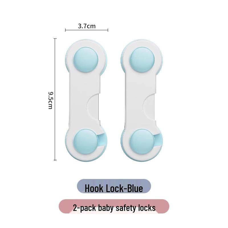 Plastic Door Panel Lock: No-Drill Latch Buckle Clasp