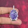 Lepidolite Gemstone Pendant, 925 Solid Sterling Silver Pendant Handmade Antique Jewelry, Gift For Mother