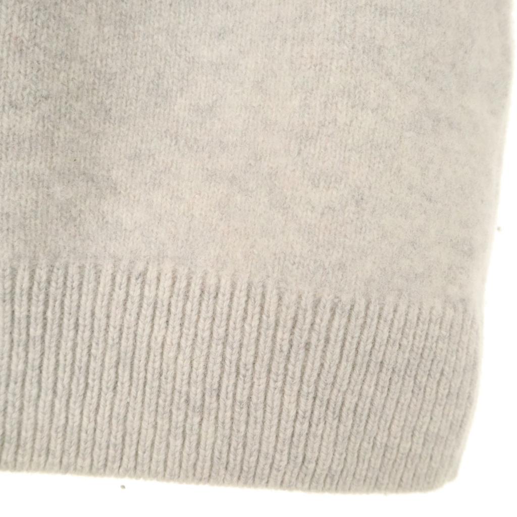 MAISON KITSUNE Moroccan Wool Blend Long Sleeve Sweater L White Men's Used