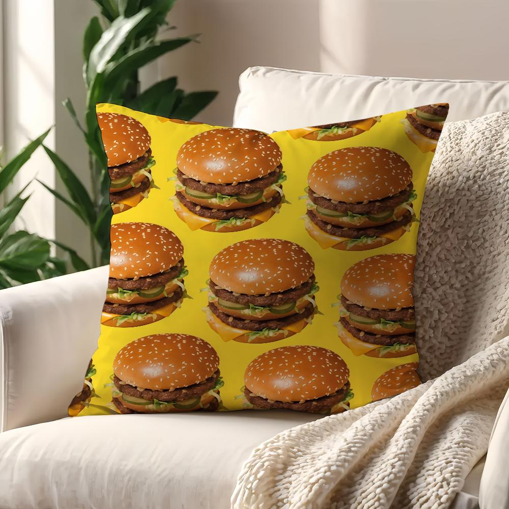 French food fries eggs cushion cover Decoration Room Shop Car Best Home Office Coffee Pillow Sofa Printing Nordic Simplicity Hit