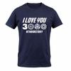 Klassisches Avengers Endgame Iron Man Tony Stark T-Shirt „Ich liebe dich 3000“-Design