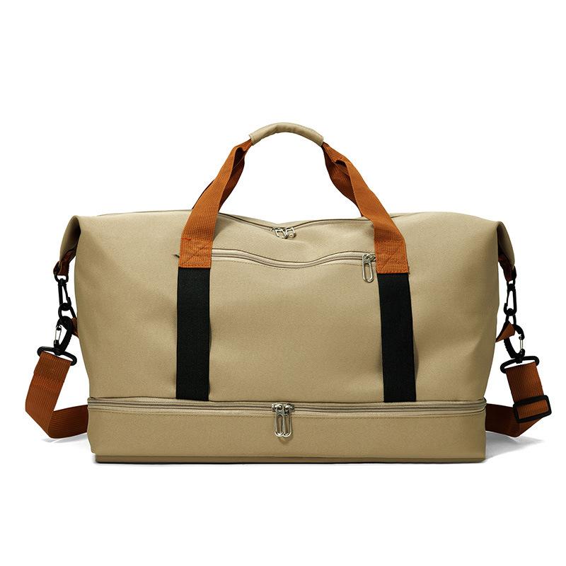 

Fitness Bag Separation Shoes Bags Short-Distance Luggage Bag Dry Wet Separation Multi-Functional Outdoor Commuter Travel Bag хаки