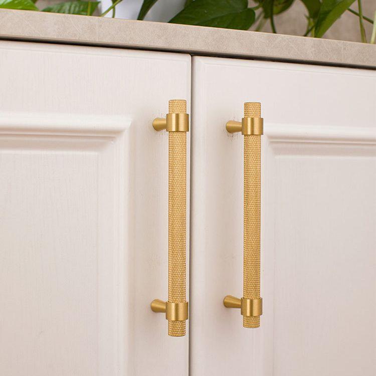 Black Gold Brass Knurled Handle Pulls Antique Door Cabinet Drawer Brass Knurled Knob Handle