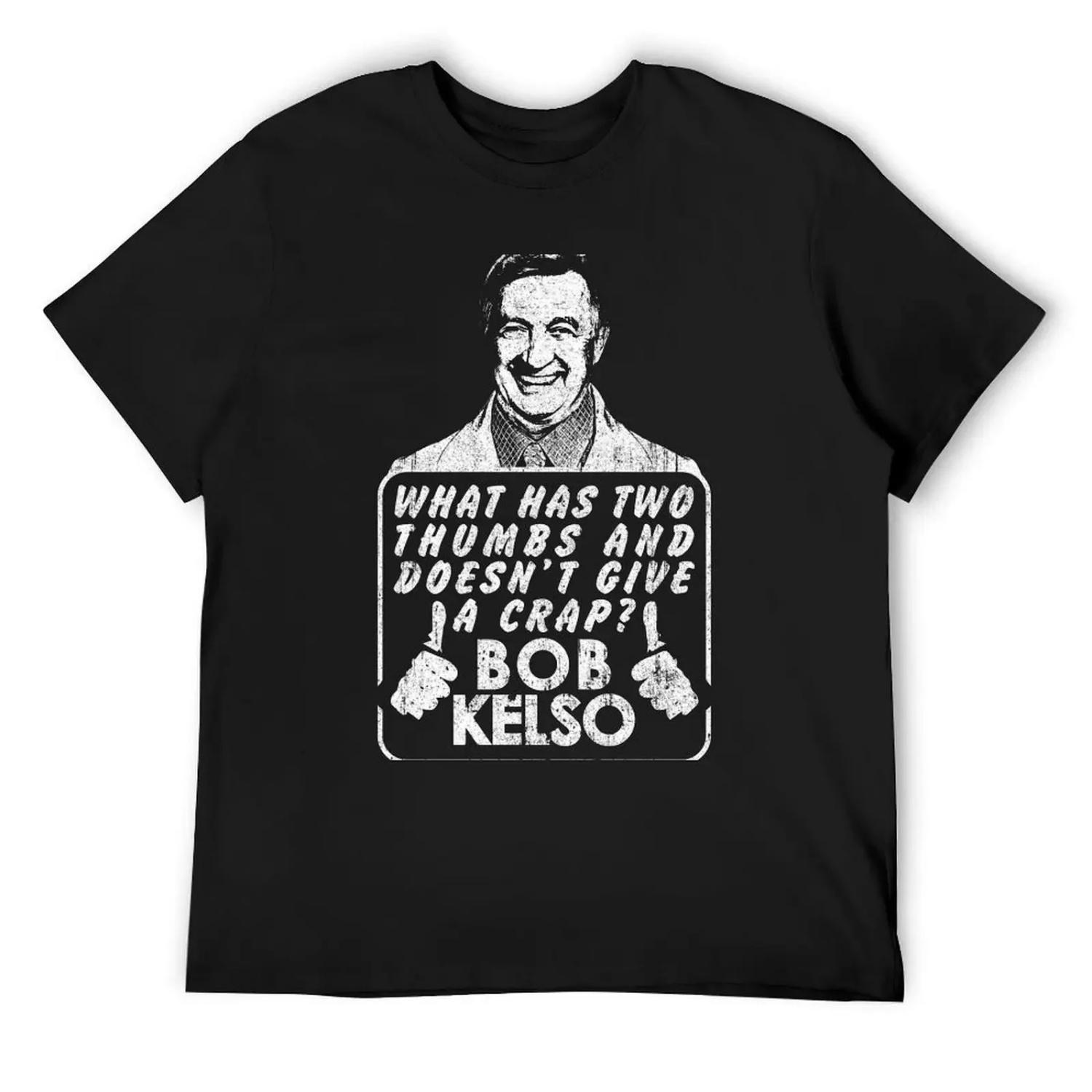 

Bob Kelso T-Shirt luxury designer summer shirt quick drying plain white t shirts men XXXXXL чорний