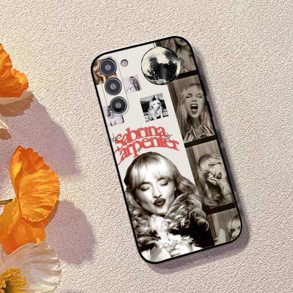 

S-Sabrina C-Carpenter Певица Чехол для телефона Для Samsung Galaxy A73,A72,A71,A70,A53,A52,A51,Другие Мягкий черный чехол Samsung a21