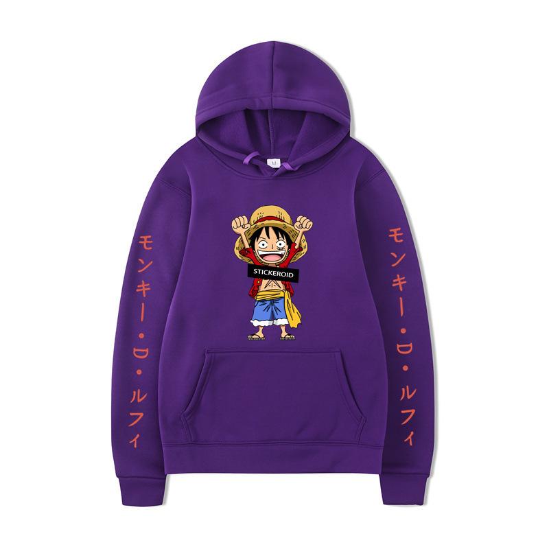 One Piece Luffy Luffy Pullover Hoodie Fleece Men'S And Women'S Jacket Sweater Hoodie