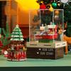 Christmas Wooden Music Box Model Building Block Handmade Holiday Decoration Boys and Girls Birthday Gift