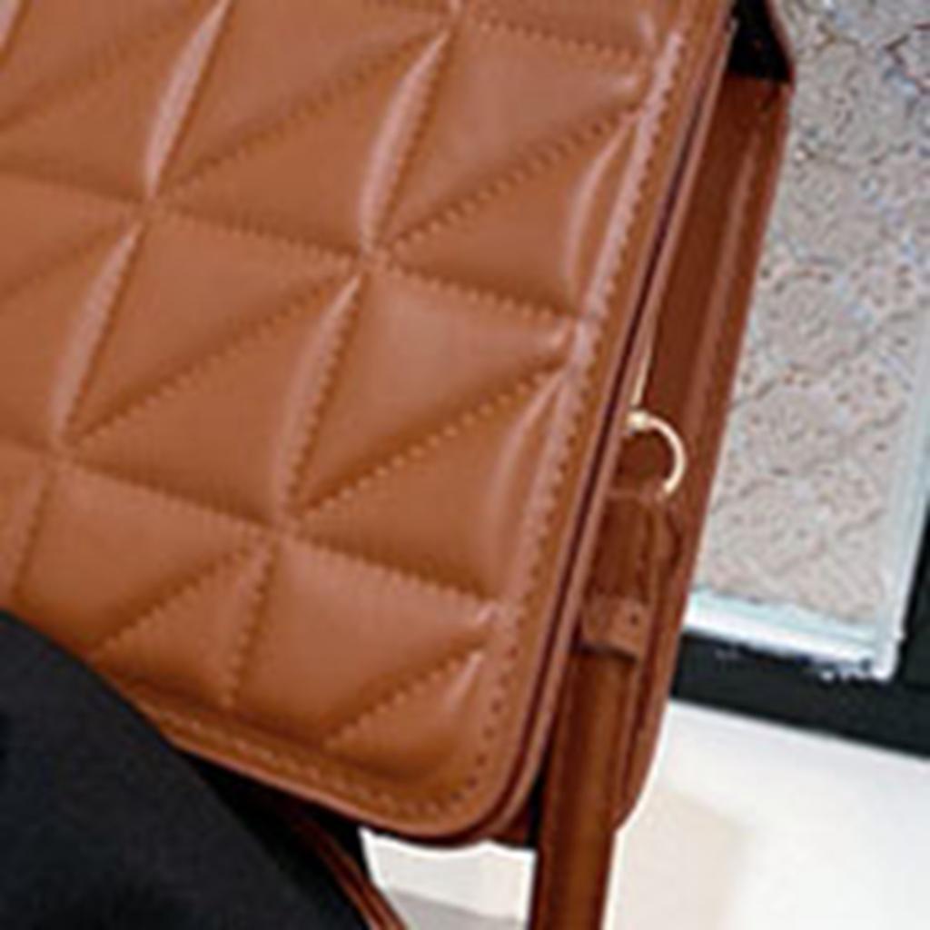 Small Handbags for Women Fashion Large Capacity PU Adjustable Shoulder Bag Underarm Bag for Dating Brown
