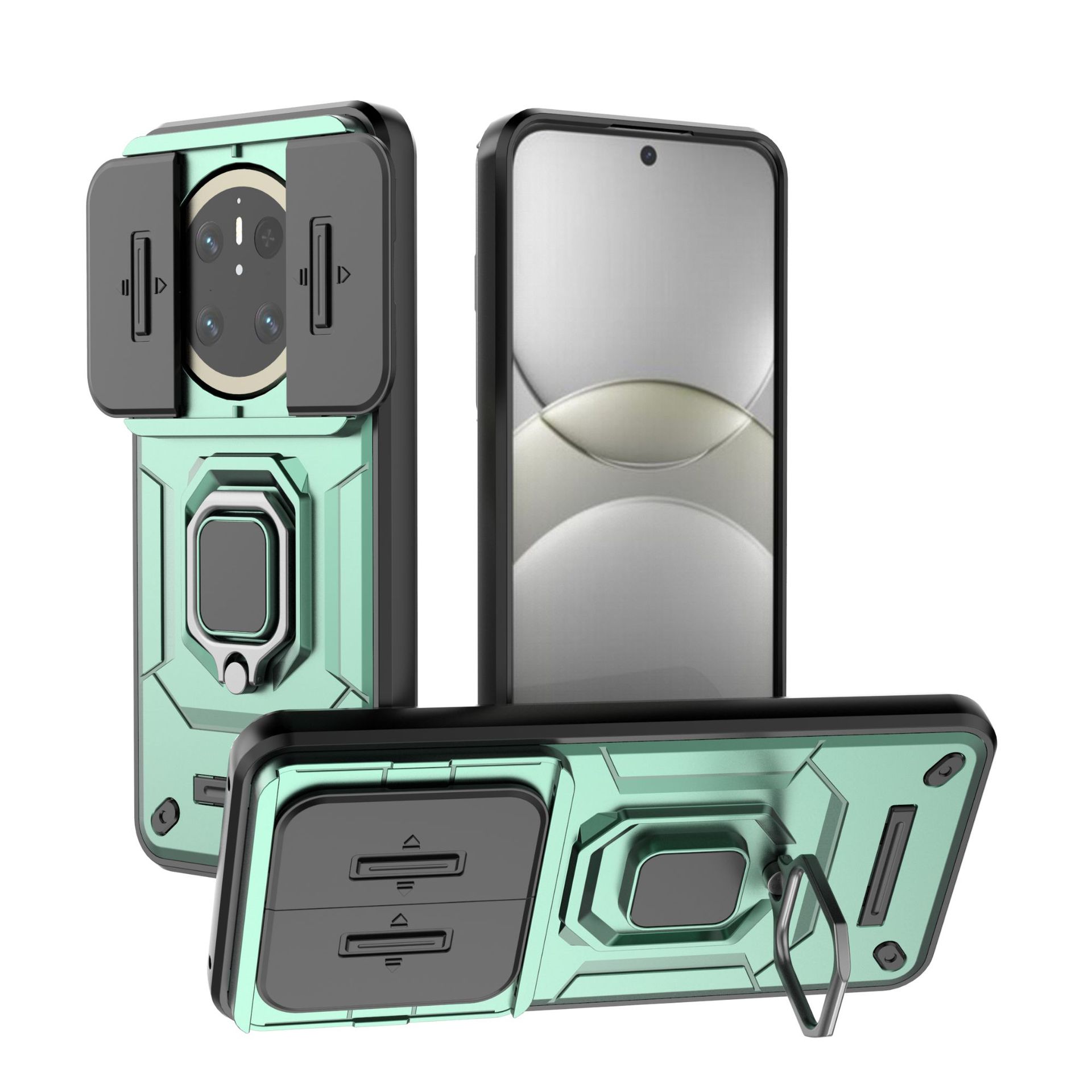 

Huawei Mate 70 Phone Case,Military-Grade Magnetic Kickstand Phone Case Cover for Huawei Mate 70 зелений