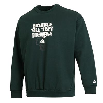 adidas Letter Pattern Comfortable Warm Running Fitness Hoodie Men Hoodies Dark-Green JC6815