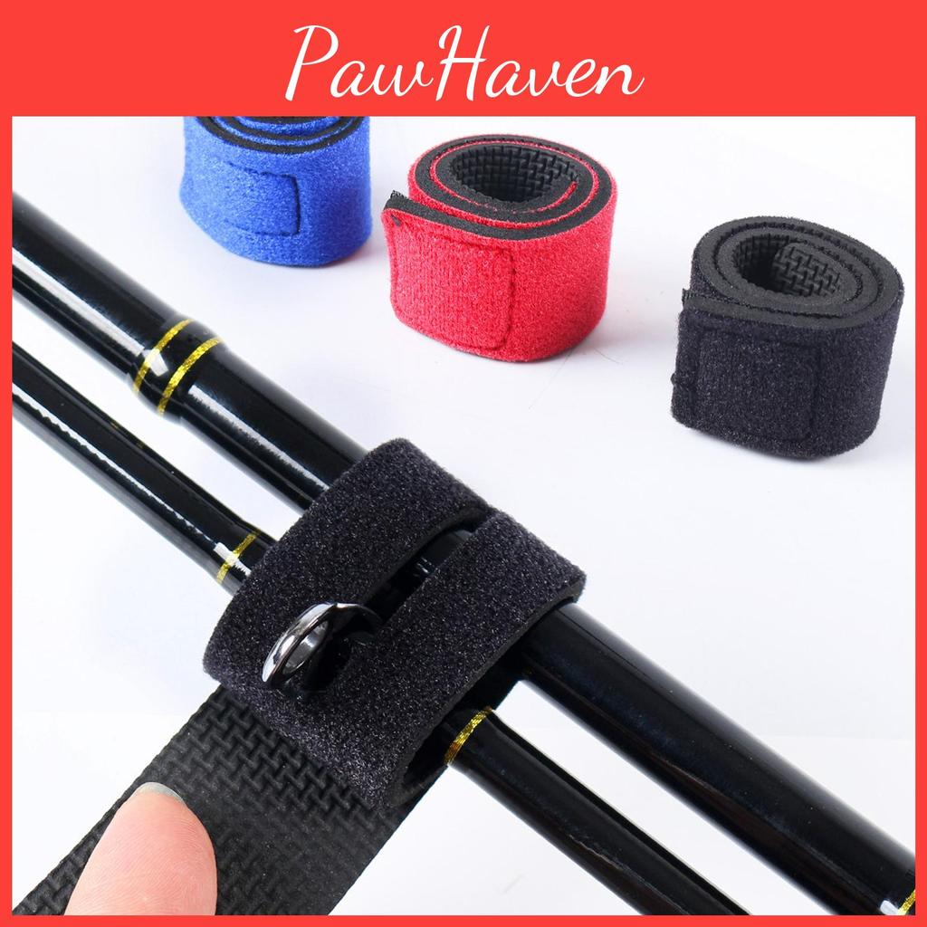 Fishing Fishing 12pcs Straps Rod Pole Wrap Band Elastic Fishing Rod Holder Belts