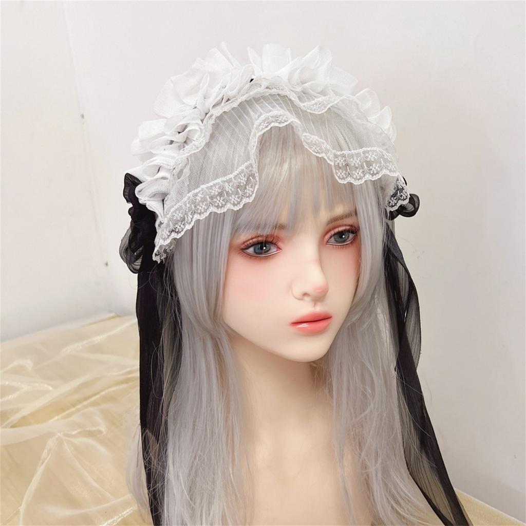 Bowknot Ribbon Headbands Elegant Lolitas Styles Headpiece Lovely Headwear for Women and Fashion Enthusiasts