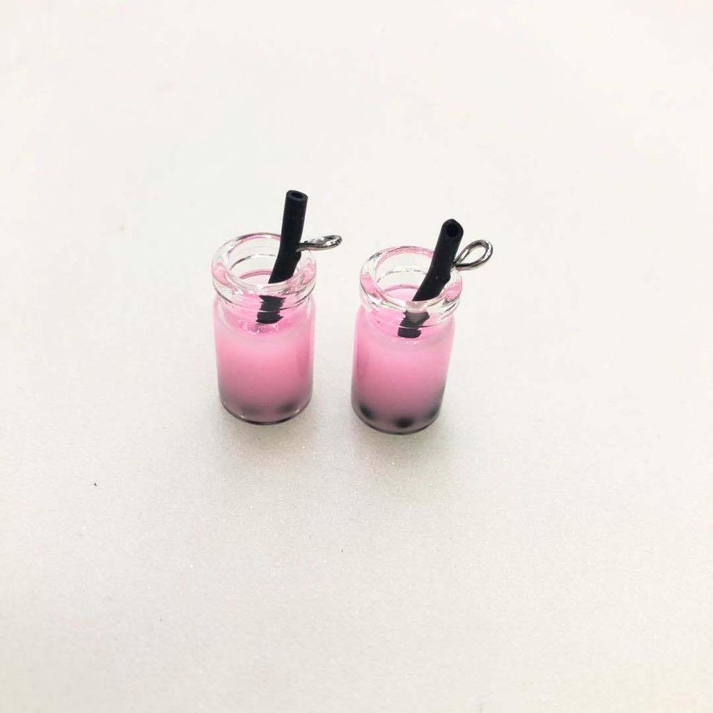 Mini DIY Milchtee Glasflasche Anhänger Halskette/Armband Modeschmuck