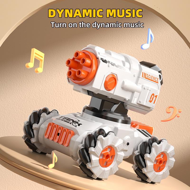 Mini Remote Control Tank Gesture Battle Remote Control Car Tracked Water Bomb Tank Children'S Toy Car Rc